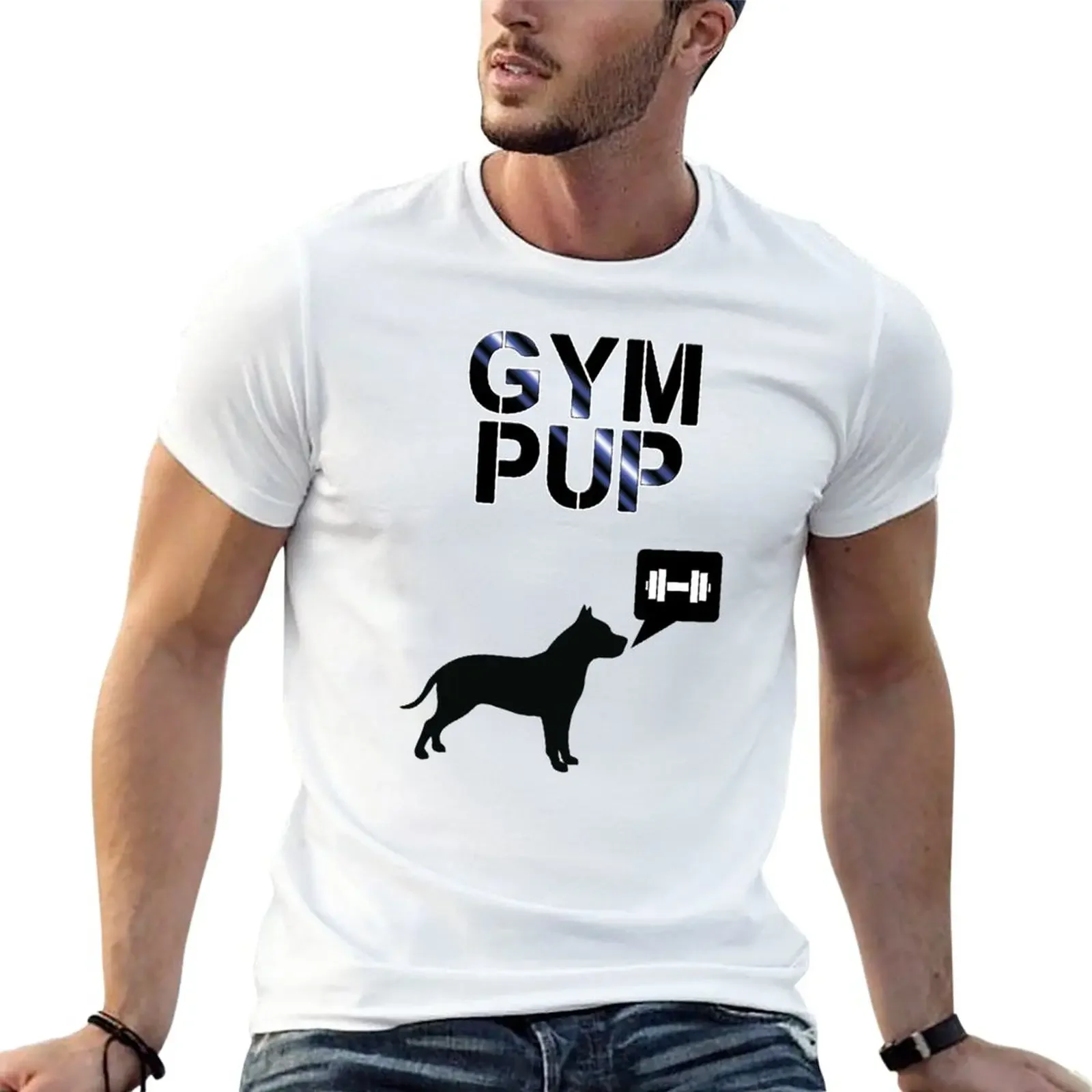 T-Shirt Da Palestra Pup Anime Kawaii Abbigliamento Uomo Abbigliamento