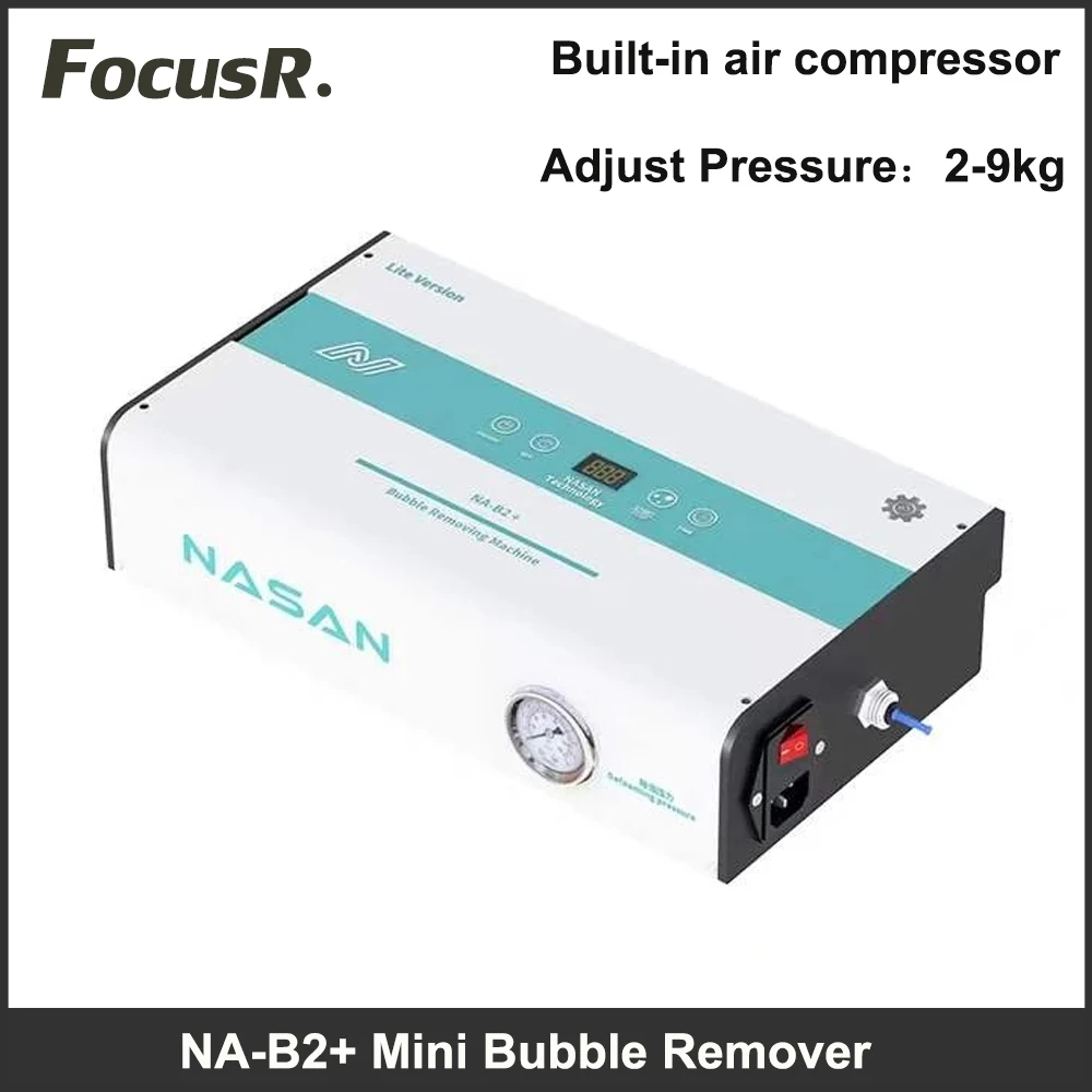 

NASAN NA-B2+ Mini 7 Inch Bubble Remover For Mobile Phone Repair Defoaming Cell Screen OCA Glue Laminator Built In Air Compressor