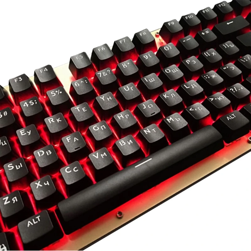 104 Keys Russian Korean Backlit Keycaps OEM Profile ABS Keycap Gamer Custom DIY For Mechanical Keyboard Cherry MX Switch 3XUE
