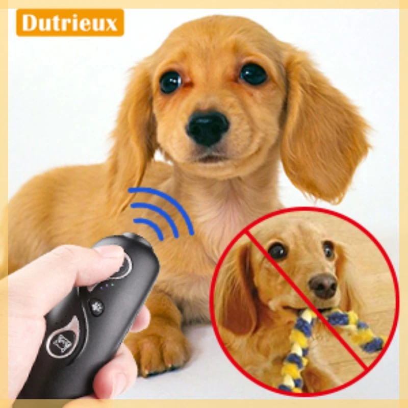 

Strengthen Pet Dog Training Equipment Ultrasound Repeller 3 in 1 Control Trainer Device Anti Barking Stop Bark Deterrents
