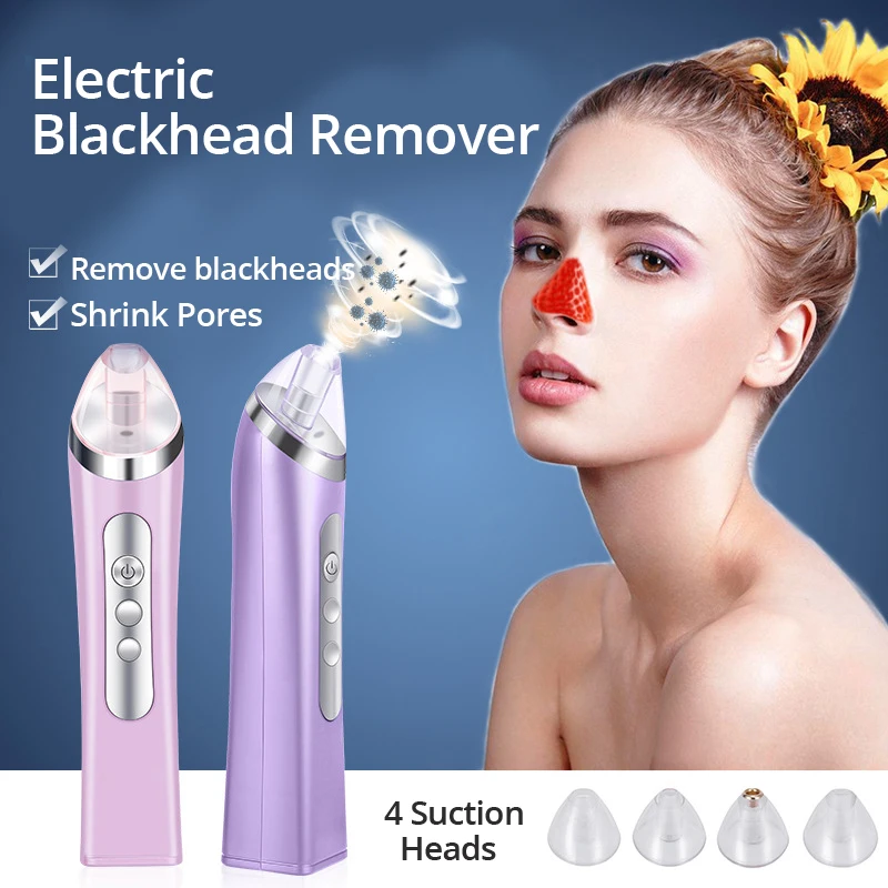 

Electric Blackhead Remover Vacuum Suction Deep Clean Pores Remvoe Acne Lighten Wrinkle Oil Control 3 Levels Adjusmtnet