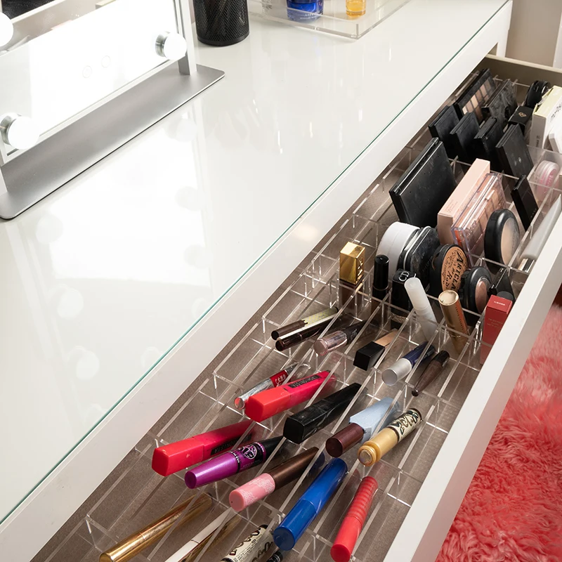 Anon Inserti Per Cassetti In Acrilico Fai-Da-Te Per La Toletta Malm, Divisori Per Cassetti In Acrilico Trasparente Per Organizer Per Trucco Malm, Cont