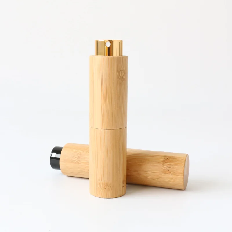 

8/10/20ml Bamboo Empty Spray Refillable Bottle Container Makeup Water Atomizer Bottle Empty Container Travel Makeup Bottle