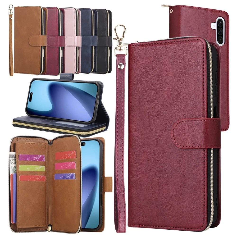 Leather Strap Wallet Case - Sleek and Stylish Design