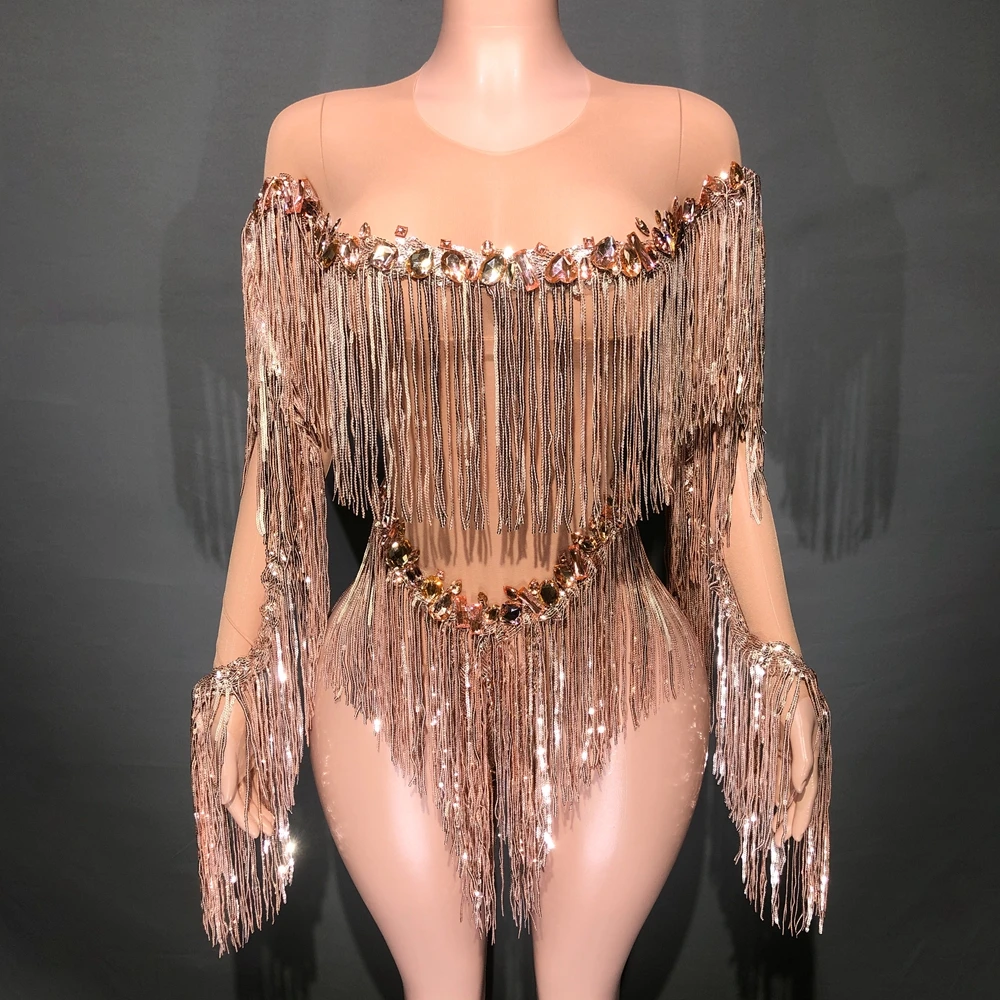 cristalli-scintillanti-paillettes-dorate-frange-body-sexy-mesh-trasparente-dance-performance-costume-nightclub-body-show-stage-wear