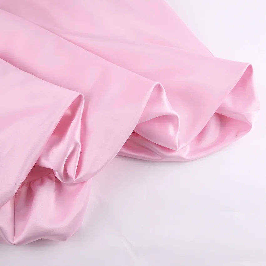 Faldas blancas elegantes de satén, faldas largas plisadas de moda para mujer, faldas de fiesta nocturnas de primavera.