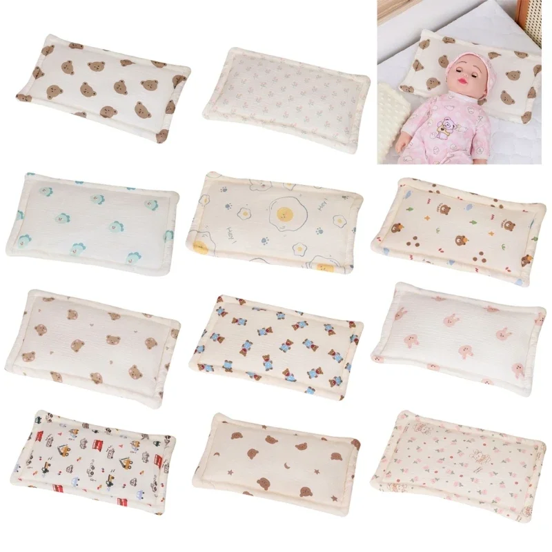 Soft & Breathable Newborn Pillow Cotton Baby Bedding Pillow Provide Comfortable Rest for Infants for Boys Girls Durable 2