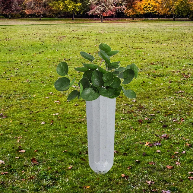 Nel vaso del cimitero a terra, decorazioni floreali del cimitero con  paletto staccabile, portafiori coni per prato - AliExpress