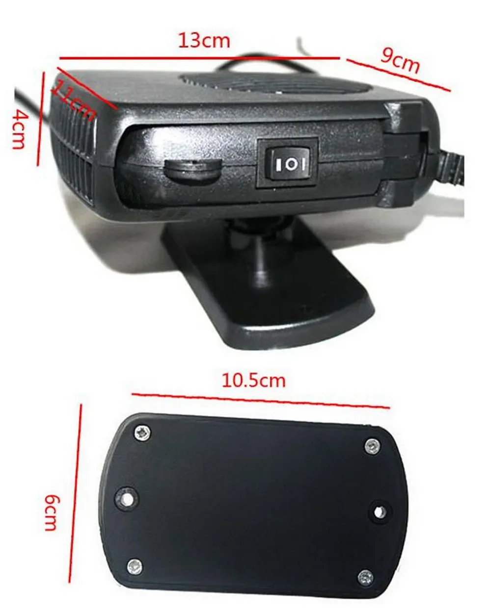 Air cooler fan new car heater DC 12V 150W Auto Car Heat heat of 80 degrees Fan and warm defrosting of snow handheld device