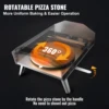 VEVOR Outdoor Pizza Oven, 16In, Gas Fired Pizza Maker, Portable Outside Stainless Steel Pizza Grill w/360° Rotatable Pizza Stone 3
