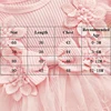 3D Flower Summer Baby Girls Romper Princess Mesh Newborn Clothes Lace Patchwork Ruffle Bodysuit Dress Headband Kids Clothing 6