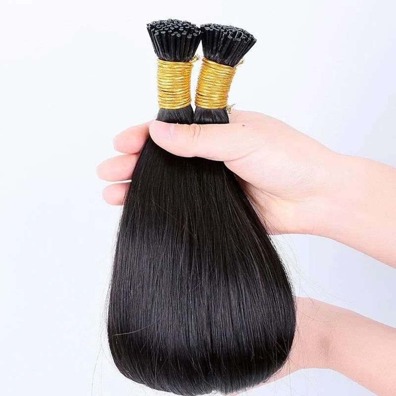 I Tip Human Hair Extension 40g/50g per pack Remy Straight Real Human Hair Extensions Pre Bonded I Tip Extensions