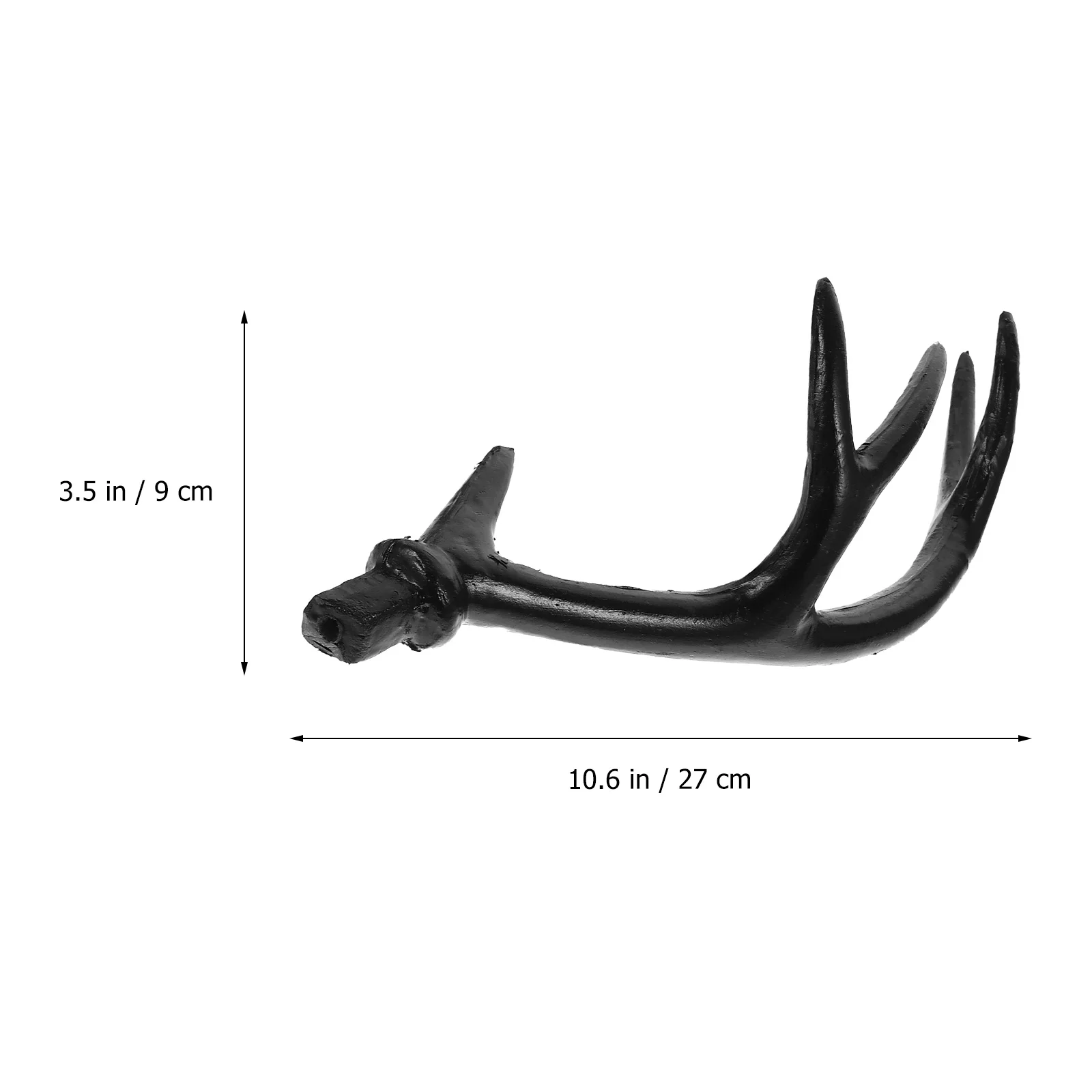 1Pair Simulated Deer Horn Headdress Halloween Hairwear Cosplay Accessory Black