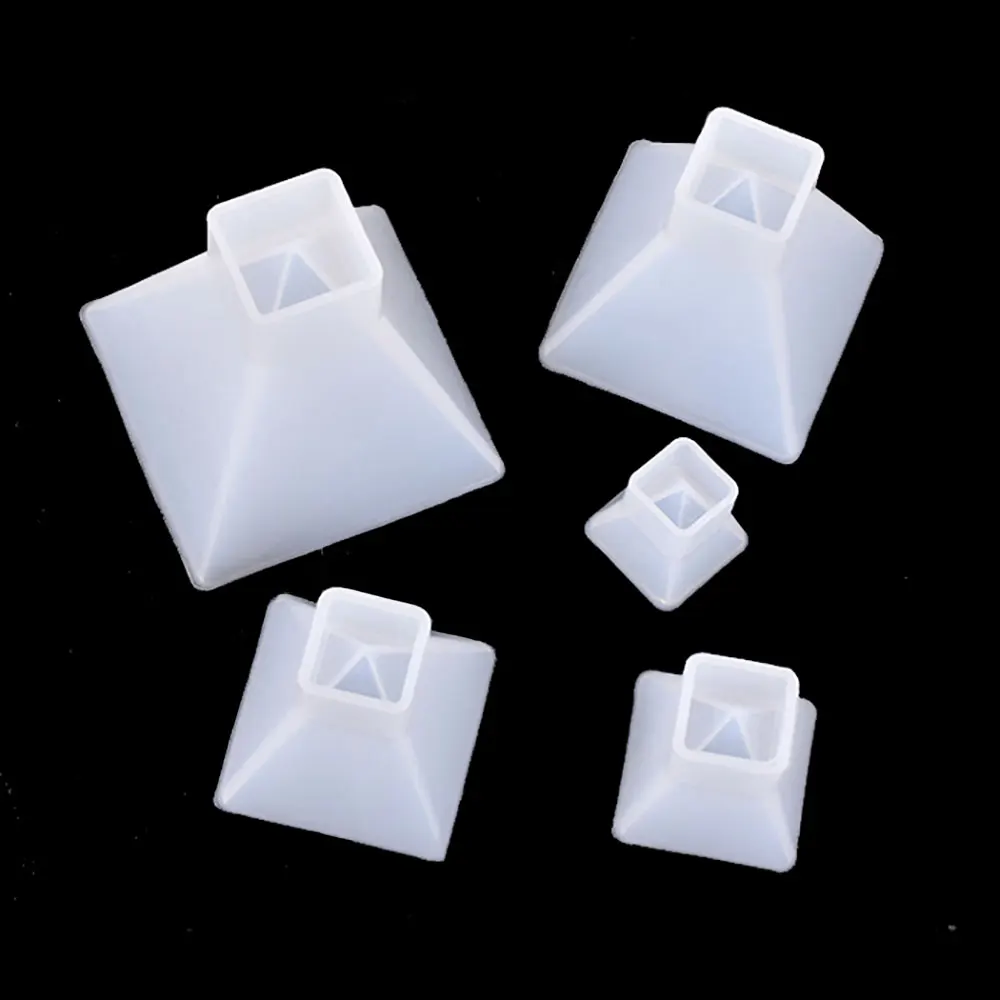 실리콘 세계 20-60mm 피라미드 삼각형 실리콘 금형 DIY 수지 장식 공예 보석 보석에 대한 금형 수지 금형 만들기