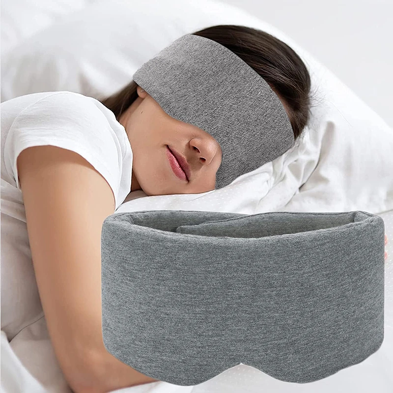Luxury 100% Cotton Sleep Mask – Soft, Breathable, and Adjustable Nighttime Eye Cover