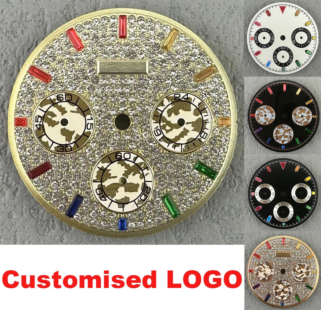 Cadran Vert Lumineux 29.5mm Pour Mouvement VK63 - Accessoire Montre Quartz - Modèle Générique