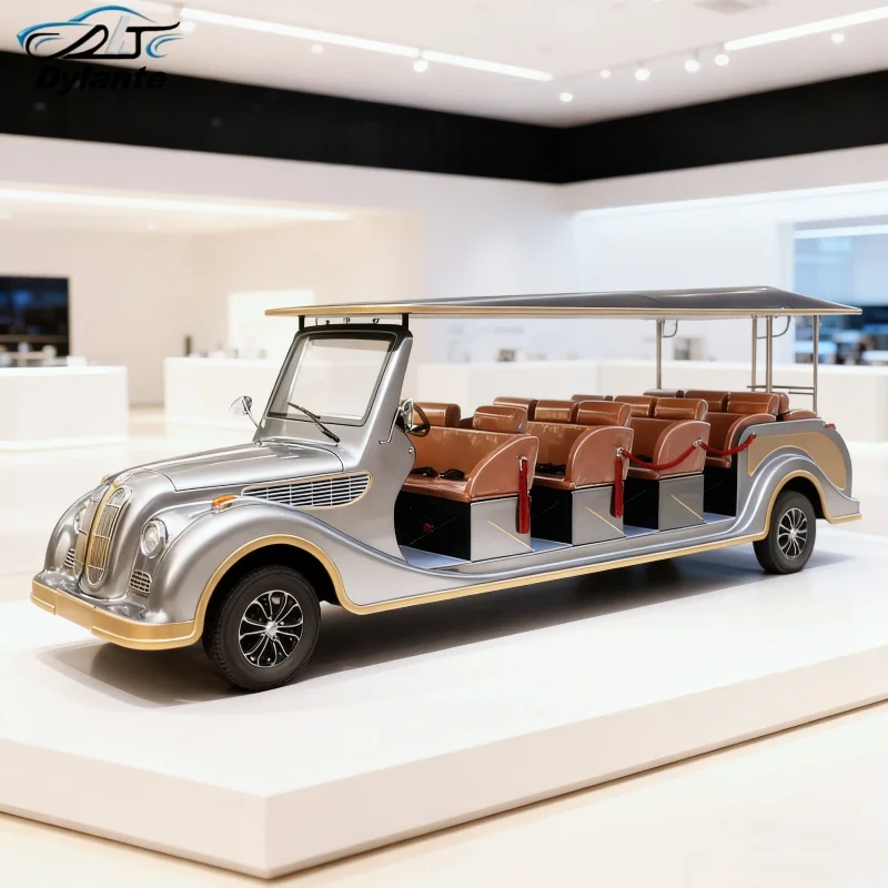 2025 New Model 5 8 11 14 Seater 5000W Electric Multi-Purpose Vehicle Car Club Golf Cart Electric Sightseeing Vintage Classic Car - Image 4