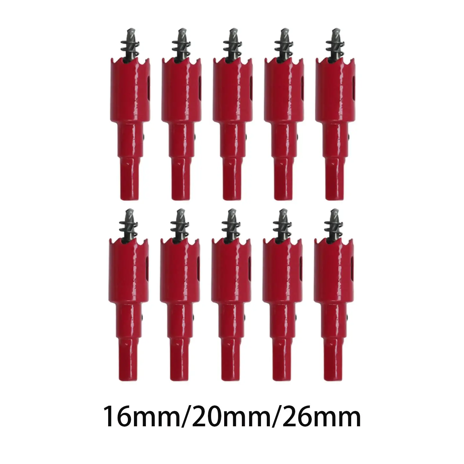 

10 Pieces Woodworking Hole Drill Cutter Woodworking Tool, Hole Cutter Woodworking Drill Bit for Iron Hardwood,Plywood