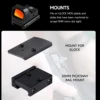 Red Dot Sight Tactical Scope Fit 20mm Rail Airsoft Pistols and Rifle Reflex Sight Optical Compact Scopes Hunting Accessory 6