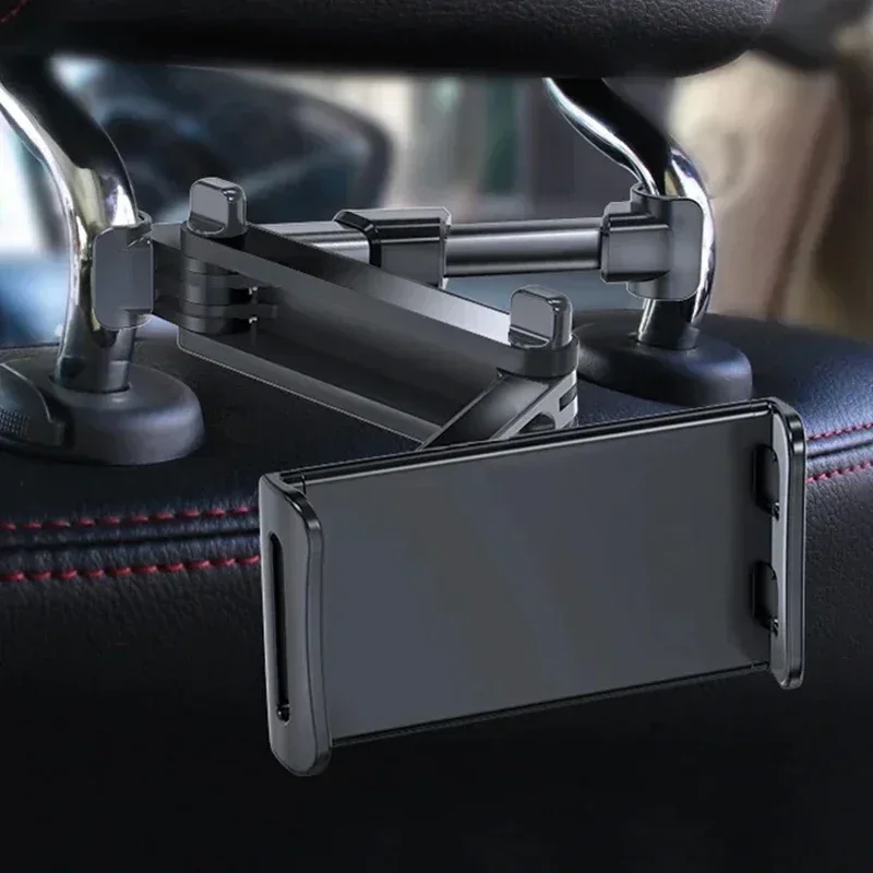Aluminum Car Tablet Holder Back Seat Mount For 4-13 Inch Tablets