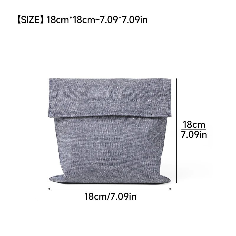Eco-Friendly Reusable Waterproof Snack Bags with TPU Lining and Velcro Closure