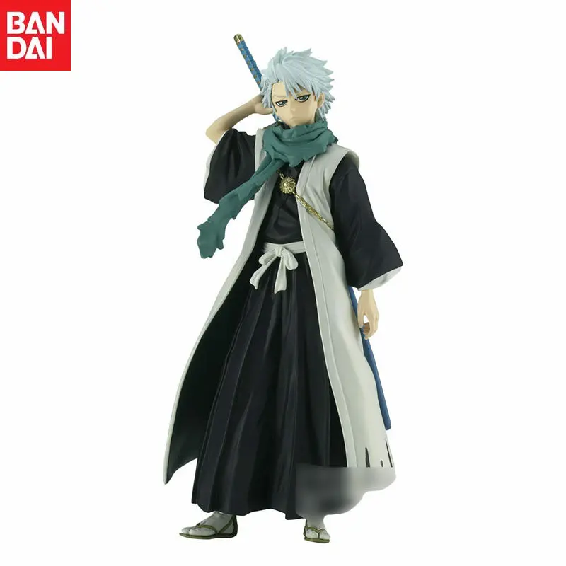 

In Stock Bandai Original Banpresto Solid and Souls Anime BLEACH Hitsugaya Toushirou Action Figure Model Children's Gifts