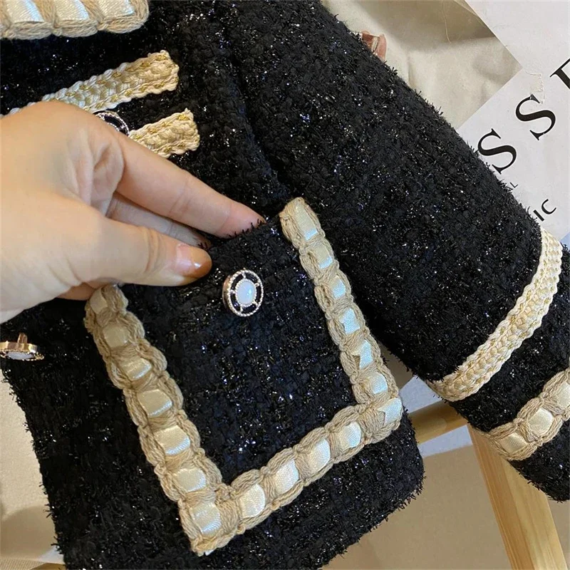 Kids Clothing Set Girls Clothing Set Girl 2 Piece Tweed Set Winter Suit Clothes For 1-10Years Children's Cotton Padded Jacket Coat+Skirt Kids Classic Outfits