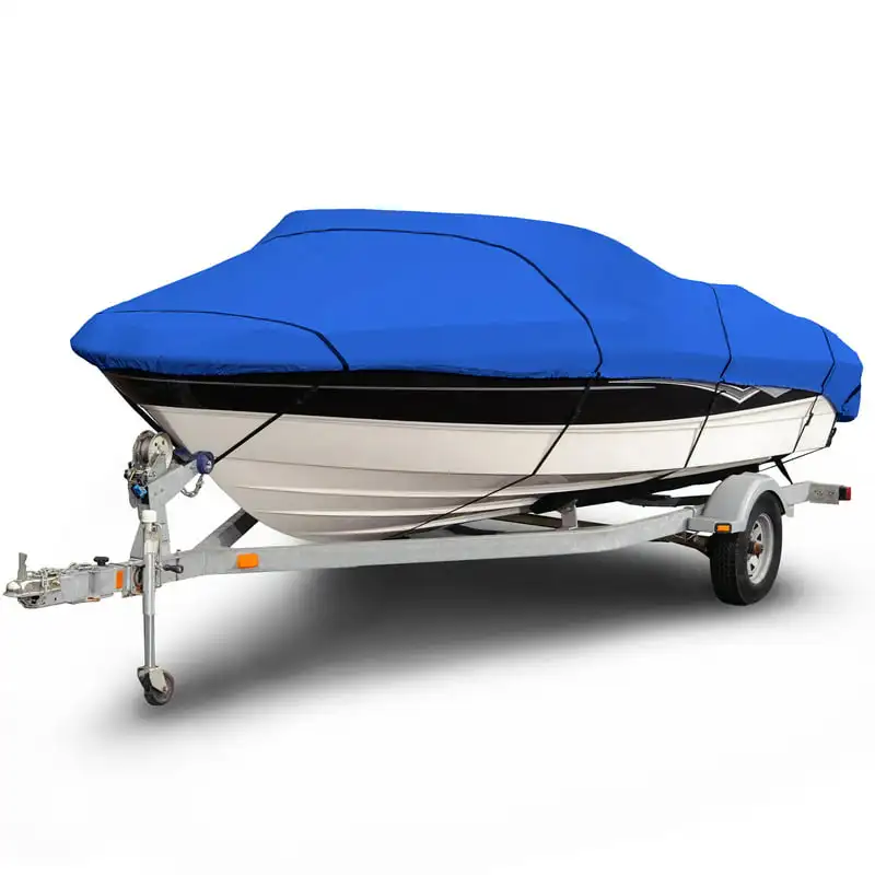 

Denier V-Hull Boat Cover, Waterproof Outdoor Protection, Size BT-8 22'-25' Long, 106