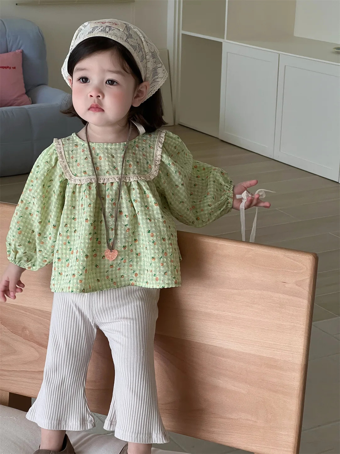 2025 Autumn New Baby Long Sleeve Loose Shirts Cotton Girls Cute Sweet Print Blouse Toddler Casual Plaid Tops Infant Clothes 4 2025 Autumn New Baby Long Sleeve Loose Shirts Cotton Girls Cute Sweet Print Blouse Toddler Casual Plaid Tops Infant Clothes - Image 4