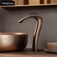 Chrome ทองเหลืองหรูหราห้องน้ํา Vanity ก๊อกน้ําโมเดิร์นดาดฟ้าติดตั้งอ่างล้างหน้าพร้อม Anti-Leak วาล์วเซรามิคร้อน/เย็นควบคุม 1