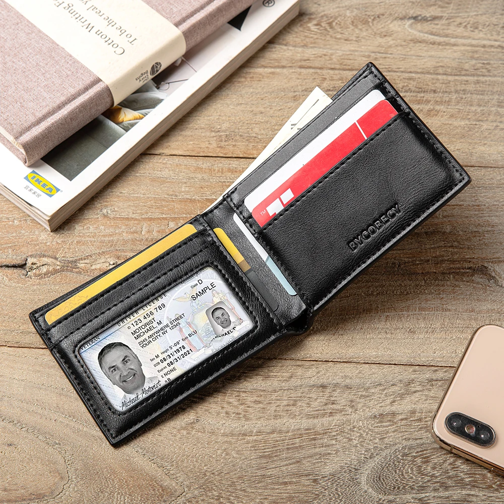 Carbon Fiber Wallet Mens Wallet Card Holder Card Holder Wallet Ultra thin Men Wallet Money Clip Carbon Fiber ID Card Holder RFID Slim Money Clips Bags Purse