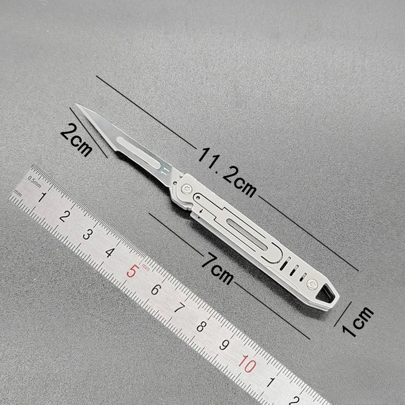 다기능 접이식 유틸리티 나이프, 카드 바늘, 드라이버, 크로우바, 나이프, No. 11 수술용, 교체 가능한 칼날, 날카로운 키