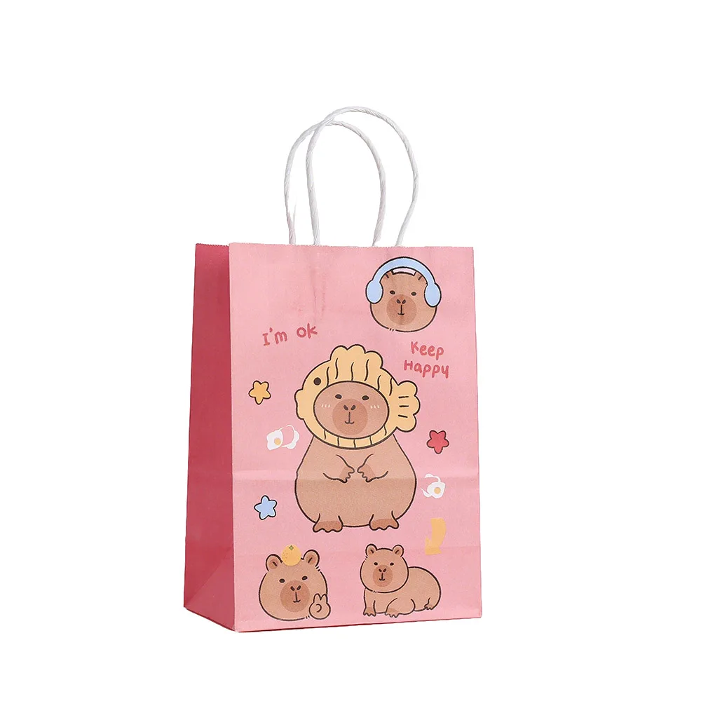 thumbnail image 2 of Capybara Party Gift Bags Candy Filled Bags Capybara Snack Bags Pinata Filled Bags Children's Birthday Party Supplies Baby Shower 2 of 13