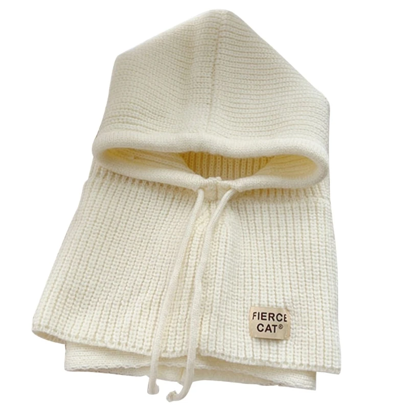 Practical and Stylish Beanie Children's Hat Scarf Set for Winter Solid Color Adjustable Hat Scarf for Boys and Girls