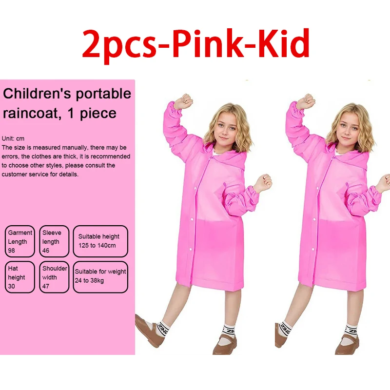Children's Yellow Waterproof Raincoat Poncho