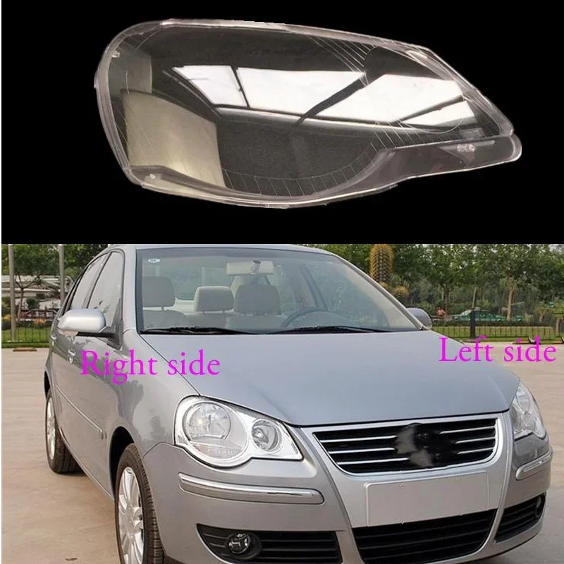 

Car Headlamp Lens For Volkswagen VW Polo 2006 2007 2008 2009 2010 Car Headlight cover Headlamp Lens Auto Shell Cover
