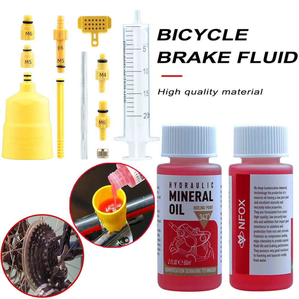 Fahrrad-Bremsflüssigkeit, Mineralöl-Systemflüssigkeit, Radfahren, Mountainbikes für Fahrradzubehör, Ölinjektor, hydraulisches Scheibenbremsöl – Detail 11