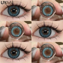 Enhance your look with UYAAI's Yearly Blue Colored Contact Lenses (Cleopatra Blue)