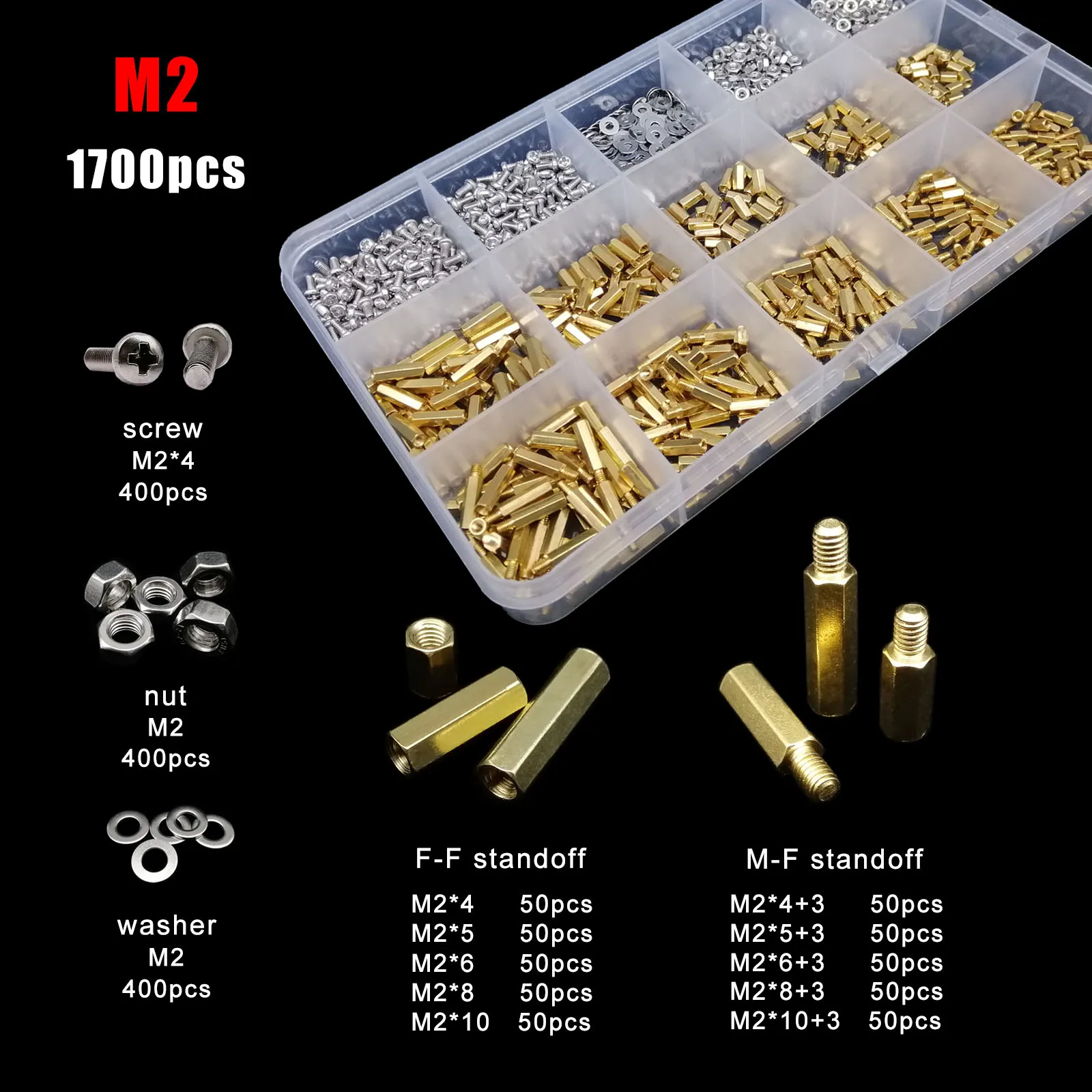Entretoises Hexagonales En Laiton – M2, M2,5, M3 Et M4, Filetage Mâle-femelle, Pour Montages Sur PCB !