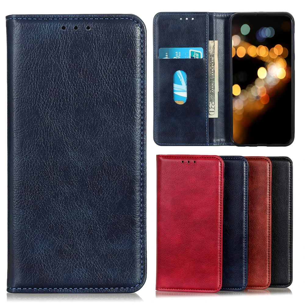 Flip Leather Case For Wiko Jerry 4 Y70 Y51 Y62 Y82 Y52 Minimalist Vintage Casual Plain Leather Cover