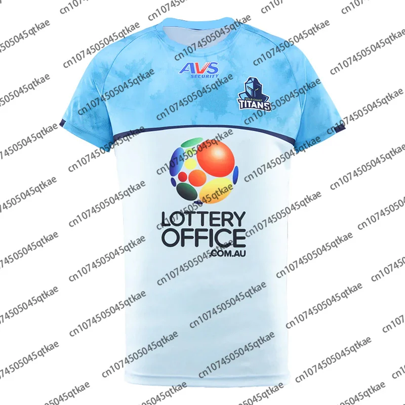 Australian NRL Gold Coast Titans Home Jersey Summer Men Women Training Tshirt Uniform Tee Top For Adult/Kid Men T Shirts Football Jersey