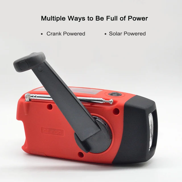 Multifunction Portable Radio AM/FM Flashlight Mobile Power Source - Image 3