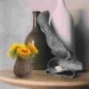 Decorative Vase Dried Flower Holder Vases Simple Flowers Imitation Rattan Basket Simulation 3