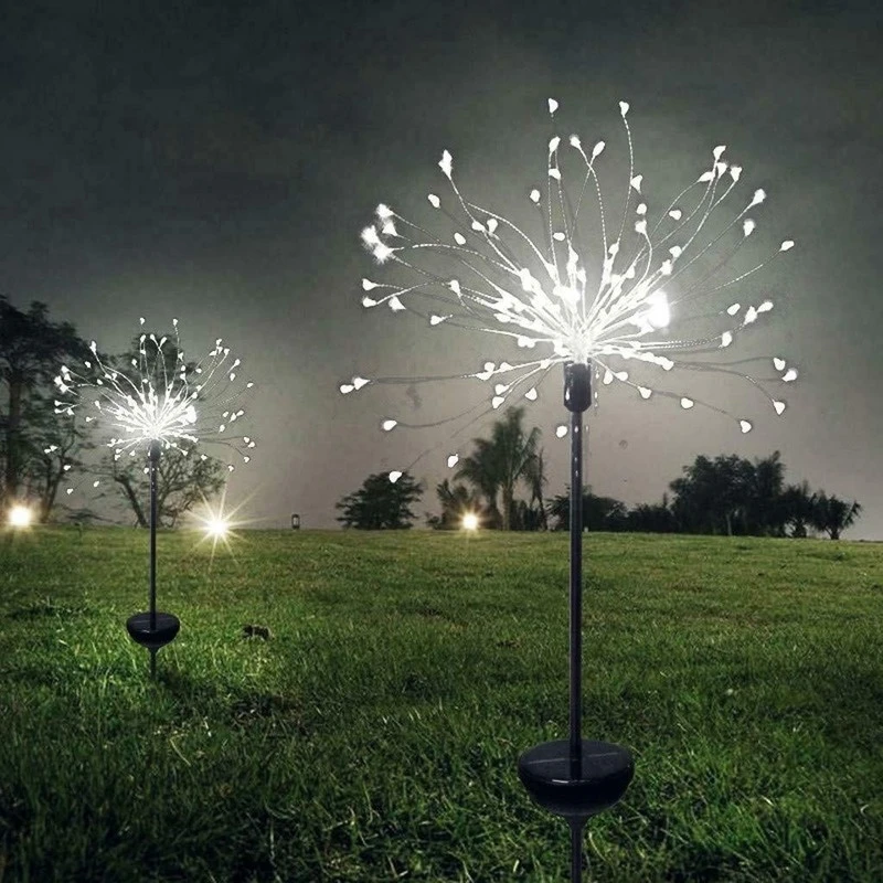 small solar lights 90/120/150/180LED Solar Outdoor Grass Globe Dandelion Waterproof Flash String Lights Lawn Firework Lamp Garden Christmas Decor decorative solar lights