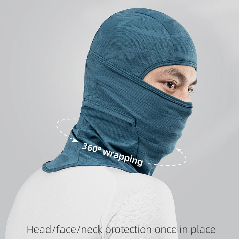 ROCKBROS Cycling Mask Full Face UV Protection Bicycle Mask Summer Balaclava Hat Road Bike Scarf Breathable Outdoor Equipment 3