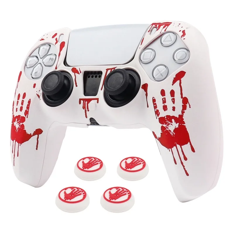 حافظات حماية ناعمة من السيليكون لوحدة التحكم PS5 غ...