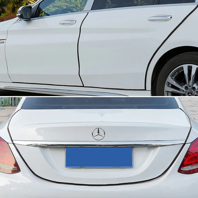 Car Door Edge Guards Car Door Edge Scratch Protector Steel Disc Bumper Trim Edge Scratch Protector Strip Sealing Guard Styling Decor
