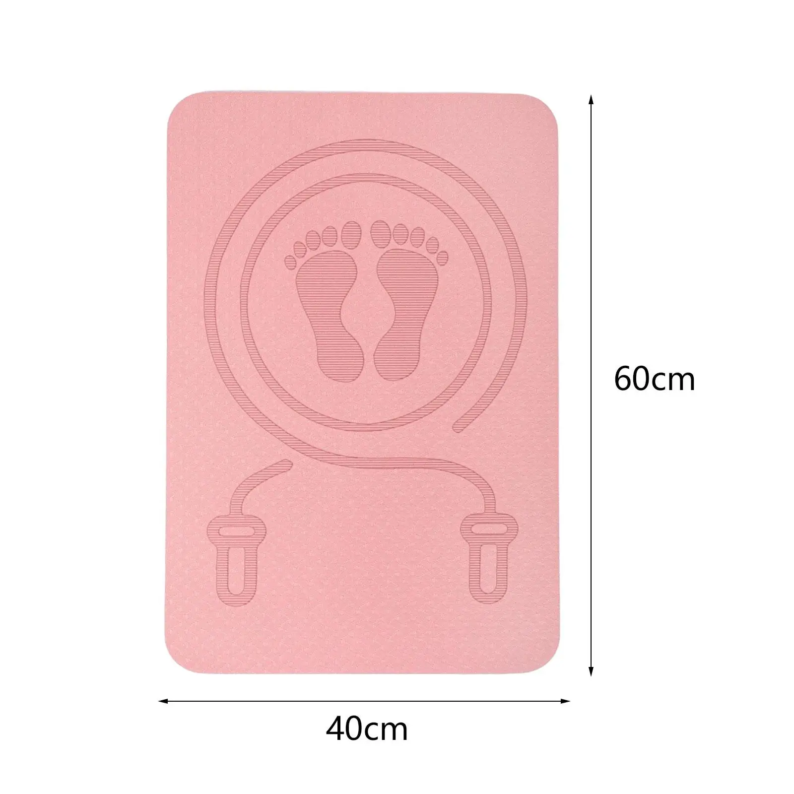 Jump Rope Mat Yoga Mat Antiskid Shock Absorption Rope Skipping Mat for Home Gym Pilates Workout Indoor Outdoor Stretching
