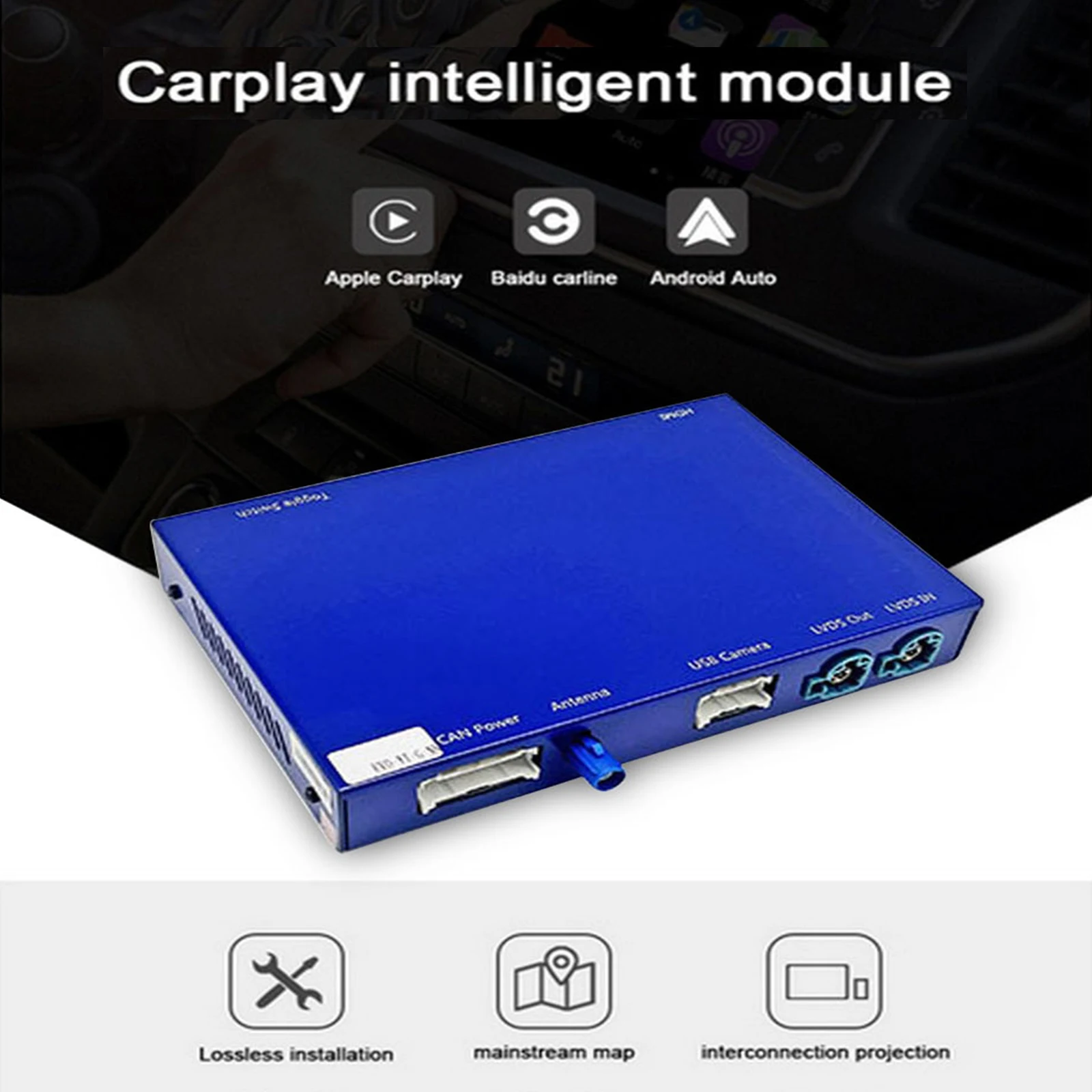 Kabelloses Apple CarPlay, Nachrüstung für Audi, Android Auto, Decoder, Integration