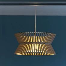 

Japanese Wood Chandelier Scandinavian Living Room Bedroom Led Pendant Light Restaurant Creative Hotel Cafe Decorative Lighting